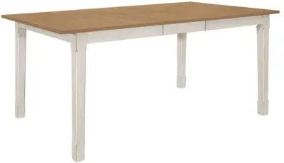 Kirby - Extension Leaf Dining Table - Rustic Off White