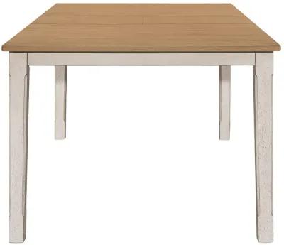 Kirby - Extension Leaf Dining Table - Rustic Off White