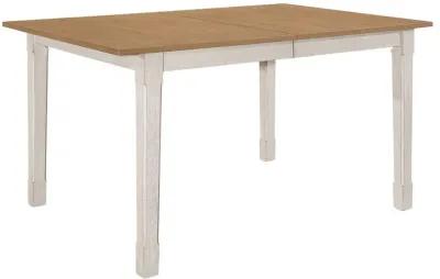 Kirby - Extension Leaf Dining Table - Rustic Off White