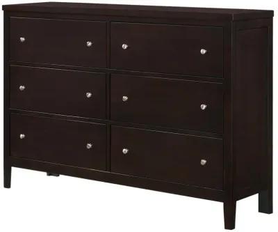 Carlton - 6-Drawer Dresser - Cappuccino