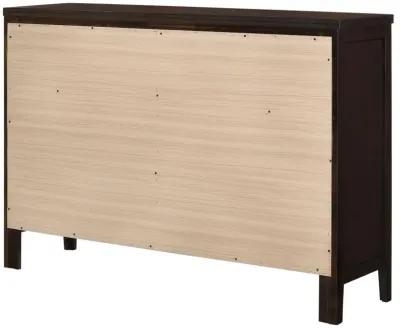 Carlton - 6-Drawer Dresser - Cappuccino