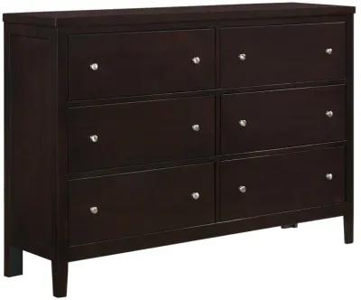 Carlton - 6-Drawer Dresser - Cappuccino