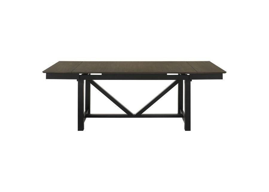 Malia - Rectangular Dining Table With Refractory Extension Leaf - Black