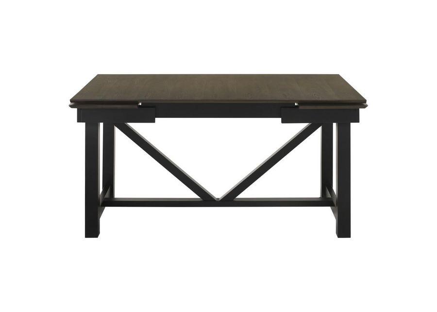 Malia - Rectangular Dining Table With Refractory Extension Leaf - Black