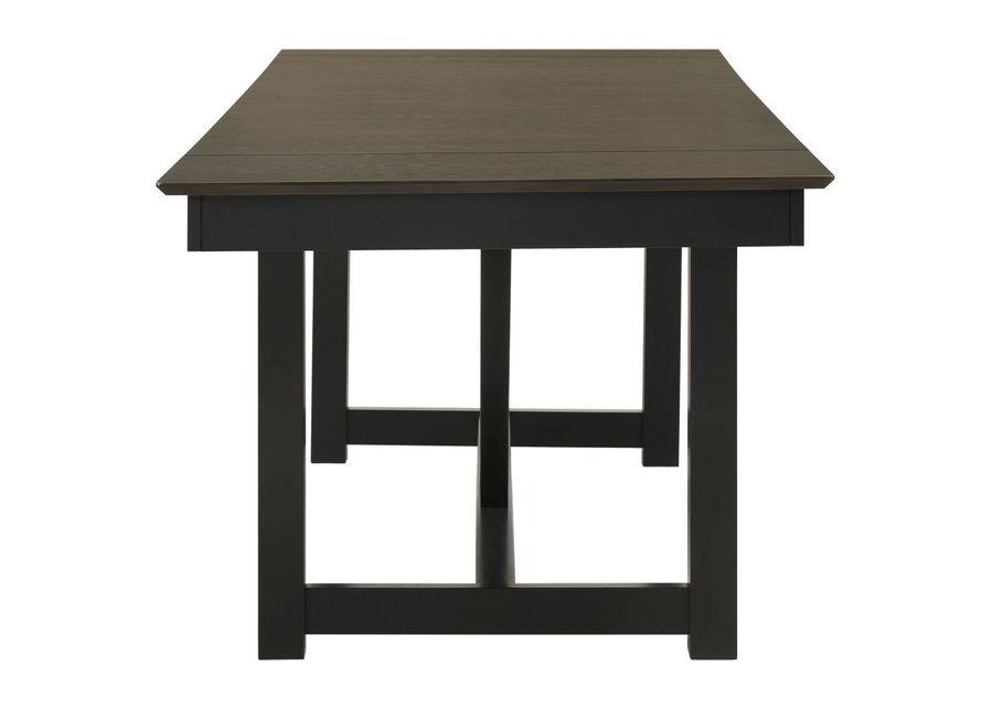 Malia - Rectangular Dining Table With Refractory Extension Leaf - Black