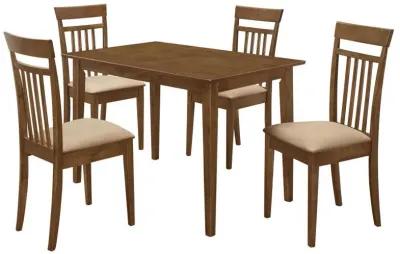 Robles - 5 Piece Rectangular Dining Table Set - Chestnut