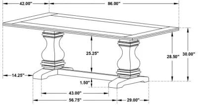 Parkins - Rectangular Dining Table - Rustic Espresso