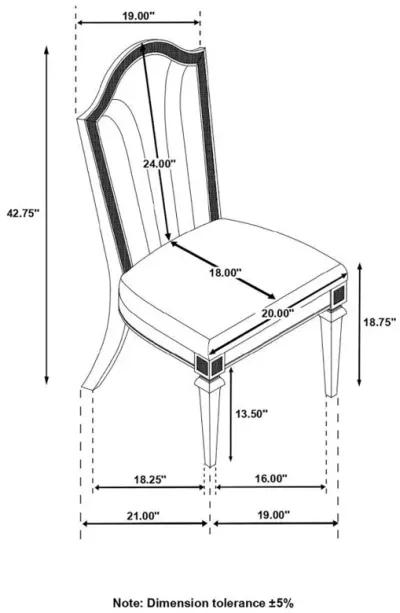 Evangeline - Wood Dining Side Chair (Set of 2) - Silver Oak