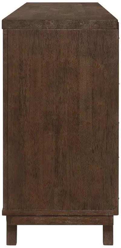 Reynolds - 2 Door Sideboard Buffet Storage Cabinet - Brown Oak