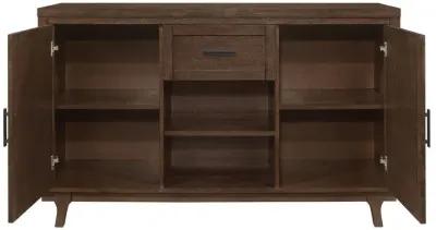 Reynolds - 2 Door Sideboard Buffet Storage Cabinet - Brown Oak