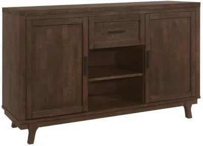 Reynolds - 2 Door Sideboard Buffet Storage Cabinet - Brown Oak