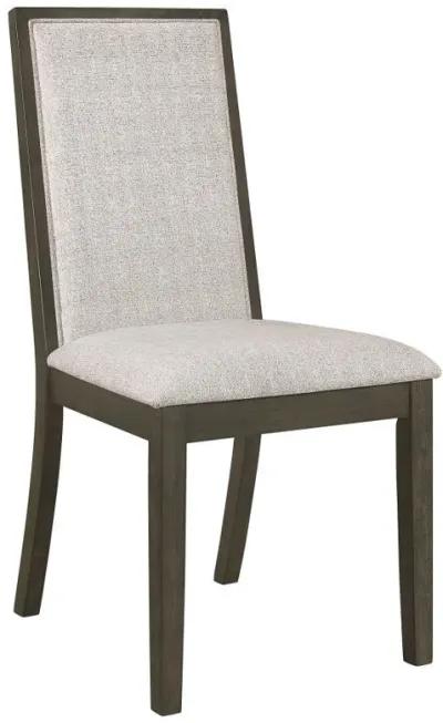 Kelly - Upholstered Dining Side Chair (Set of 2) - Dark Gray