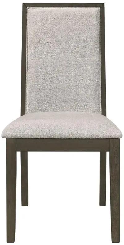 Kelly - Upholstered Dining Side Chair (Set of 2) - Dark Gray