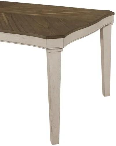 Ronnie - Rectangular Wood Dining Table - Rustic Cream