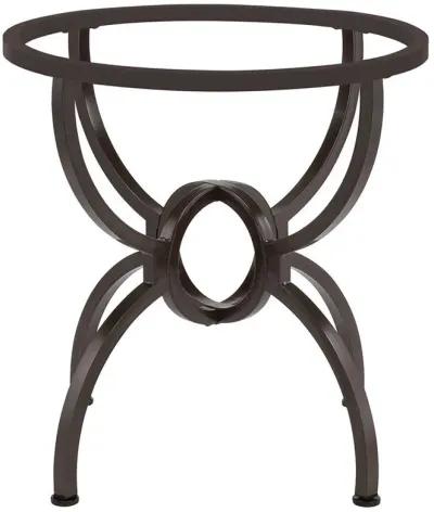 Aviano - Round Metal Dining Table Base - Gunmetal