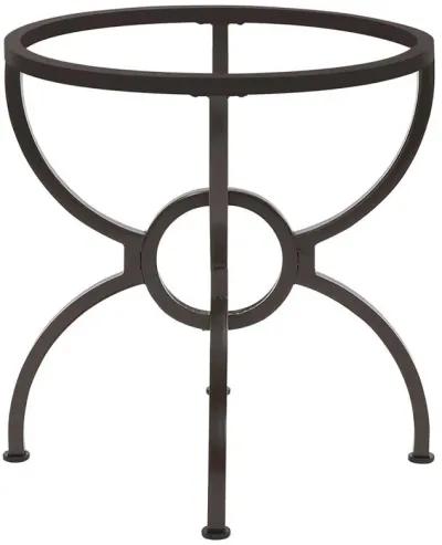 Aviano - Round Metal Dining Table Base - Gunmetal