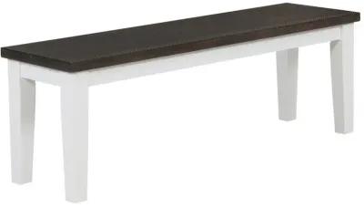 Kingman - Wood Dining Bench - Distressed White