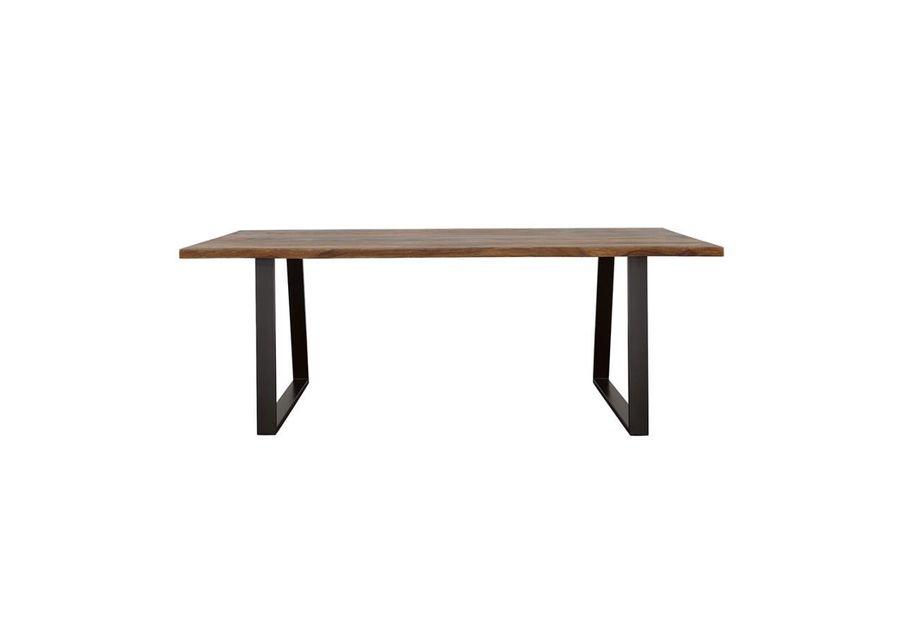 Ditman - Live Edge Dining Table - Gray Sheesham And Black