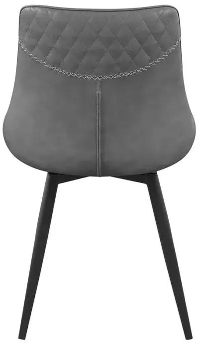 Brassie - Upholstered Swivel Dining Side Chair (Set of 2) - Gray