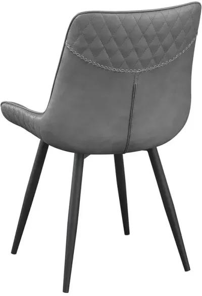 Brassie - Upholstered Swivel Dining Side Chair (Set of 2) - Gray