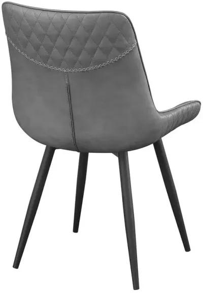 Brassie - Upholstered Swivel Dining Side Chair (Set of 2) - Gray