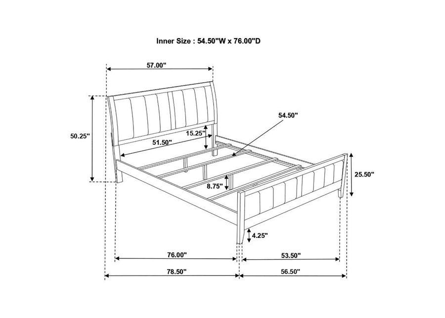 Carlton - Upholstered Panel Bed