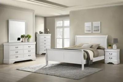 Louis Philippe - Panel Sleigh Bed