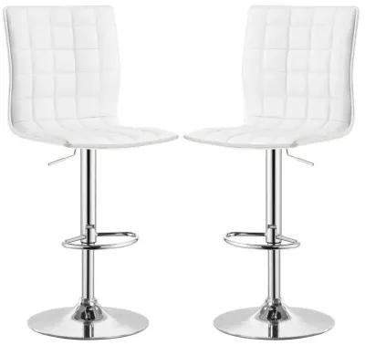 Ashbury - Slim Upholstered Adjustable Bar Stools (Set of 2)