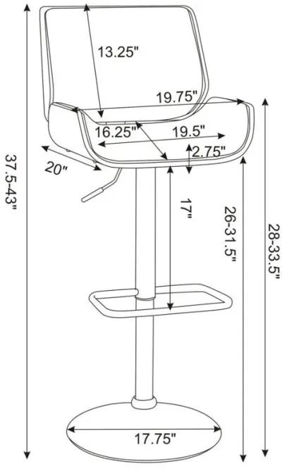 Folsom - Upholstered Adjustable Bar Stool