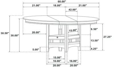 Lavon - Transitional Five-piece Dining Set