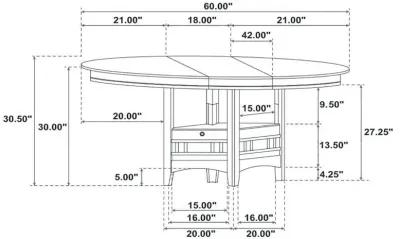 Lavon - Transitional Five-piece Dining Set