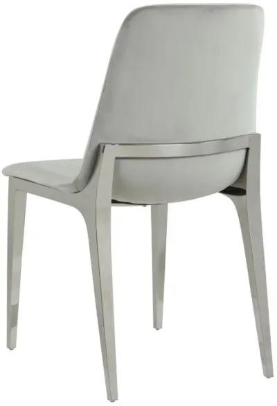 Irene - Upholstered Dining Side Chair (Set of 4) - Light Gray