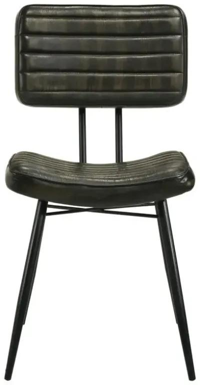 Misty - Leather Upholstered Dining Chair (Set of 2) - Espresso