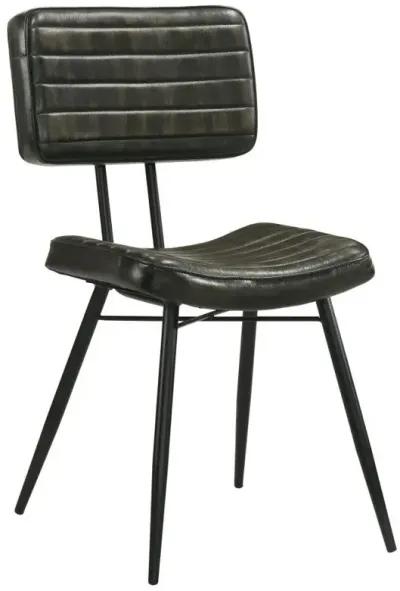 Misty - Leather Upholstered Dining Chair (Set of 2) - Espresso