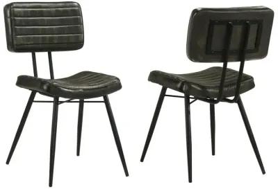 Misty - Leather Upholstered Dining Chair (Set of 2) - Espresso