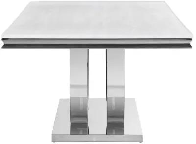 Kerwin - Rectangular Stone Top Dining Table - White