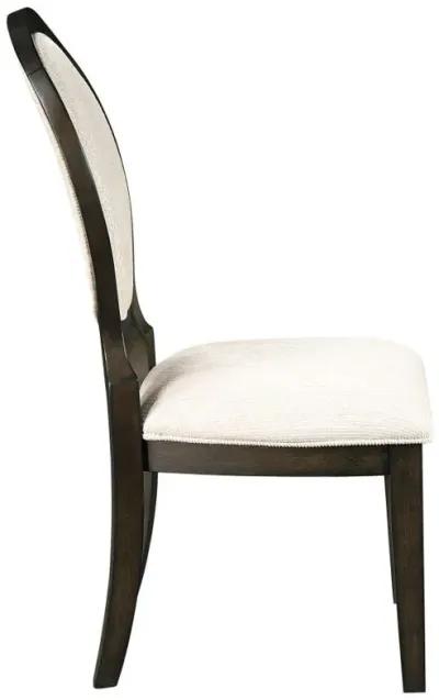 Twyla - Oval Back Dining Side Chair (Set of 2) - Dark Cocoa