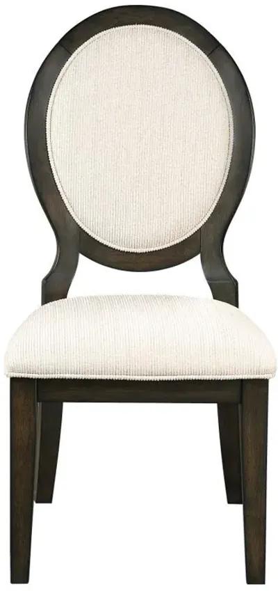 Twyla - Oval Back Dining Side Chair (Set of 2) - Dark Cocoa