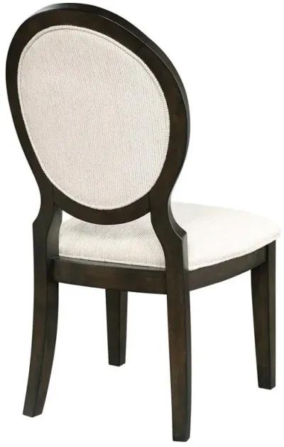 Twyla - Oval Back Dining Side Chair (Set of 2) - Dark Cocoa