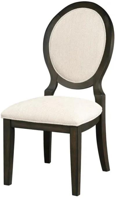 Twyla - Oval Back Dining Side Chair (Set of 2) - Dark Cocoa