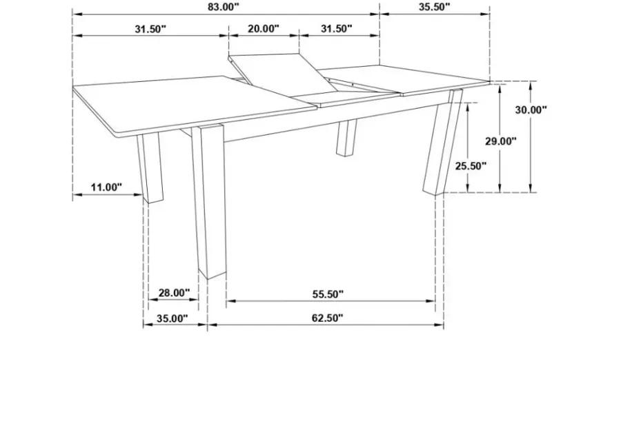 Jakob - Rectangular Dining Table - Black