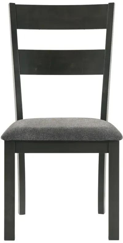 Jakob - Ladder Back Wood Dining Side Chair (Set of 2) - Black