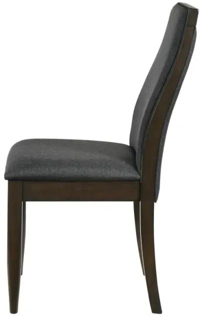 Wes - Upholstered Dining Side Chair (Set of 2) - Dark Walnut