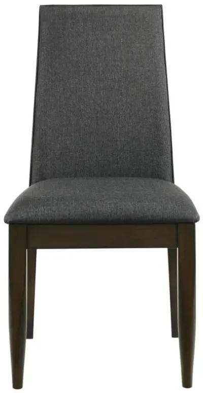 Wes - Upholstered Dining Side Chair (Set of 2) - Dark Walnut