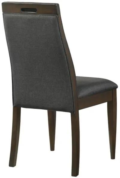 Wes - Upholstered Dining Side Chair (Set of 2) - Dark Walnut