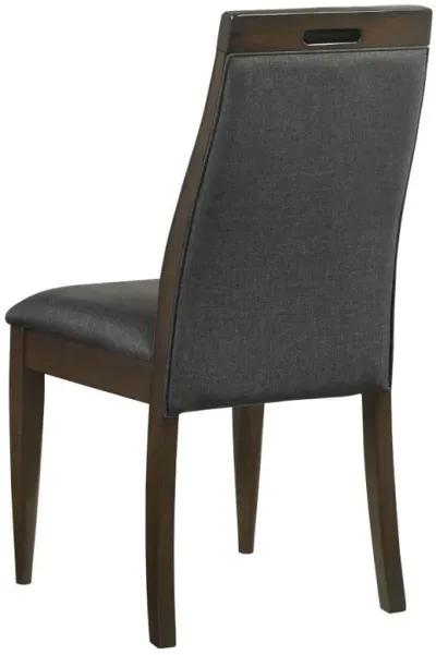 Wes - Upholstered Dining Side Chair (Set of 2) - Dark Walnut