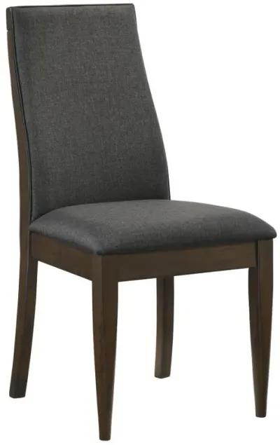 Wes - Upholstered Dining Side Chair (Set of 2) - Dark Walnut