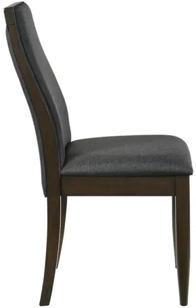 Wes - Upholstered Dining Side Chair (Set of 2) - Dark Walnut