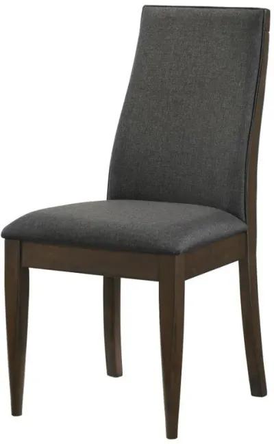 Wes - Upholstered Dining Side Chair (Set of 2) - Dark Walnut