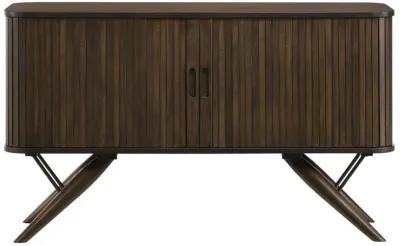 Wes - 2 Door Sideboard Buffet Storage Cabinet - Dark Walnut